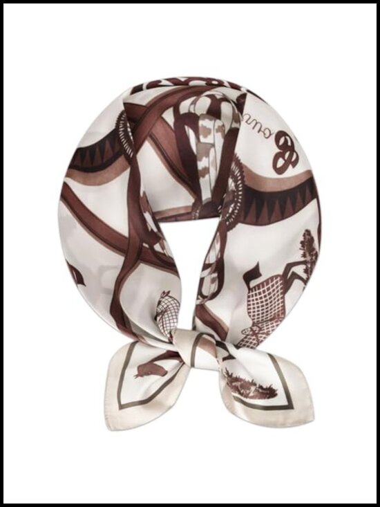 Accessories - Silk Feel Square Scarf 27.5x27.5in Fashion Bandana for Hair Neck